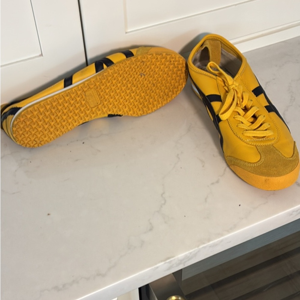 Yellow and Black Sneakers